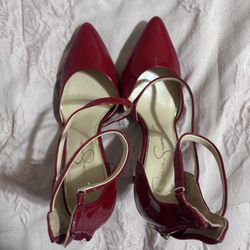Red Jessica Simpson Heels Size 10