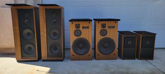 3 speaker  sets - DCM, Kenwood, Marantz