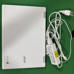 White Acer Chromebook 11, CB3-132-C4VV, Celeron N3060, 11.6" HD, 4GB DDR3L, 16GB