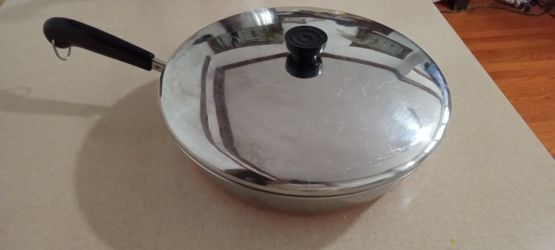 Vintage Revere Ware Skillet With Lid 12"