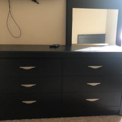 BUY NOW!!!!  Black Twin Bedroom Set - Headboard, Footboard, Rails, Dresser/Mirror & Nightstand 