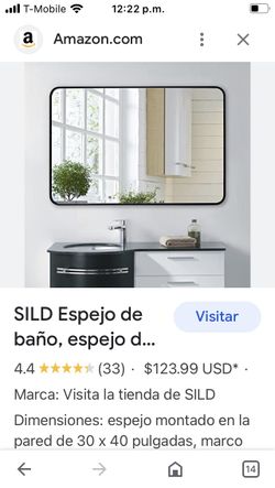 Hermoso Espejo Para Baño Nuevo En Caja