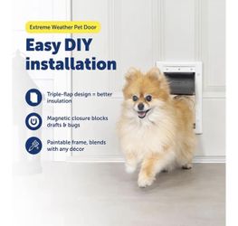 Extreme Weather Pet Door – Insulated & Weather-Resistant Door for Dogs and Cats