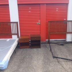 One Full Size Headboard With Full Size Box Spring One Full Size Headboard With Rails And Nightstands