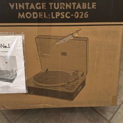 Lp&No.1 Vintage Turntable Model LPSC-26