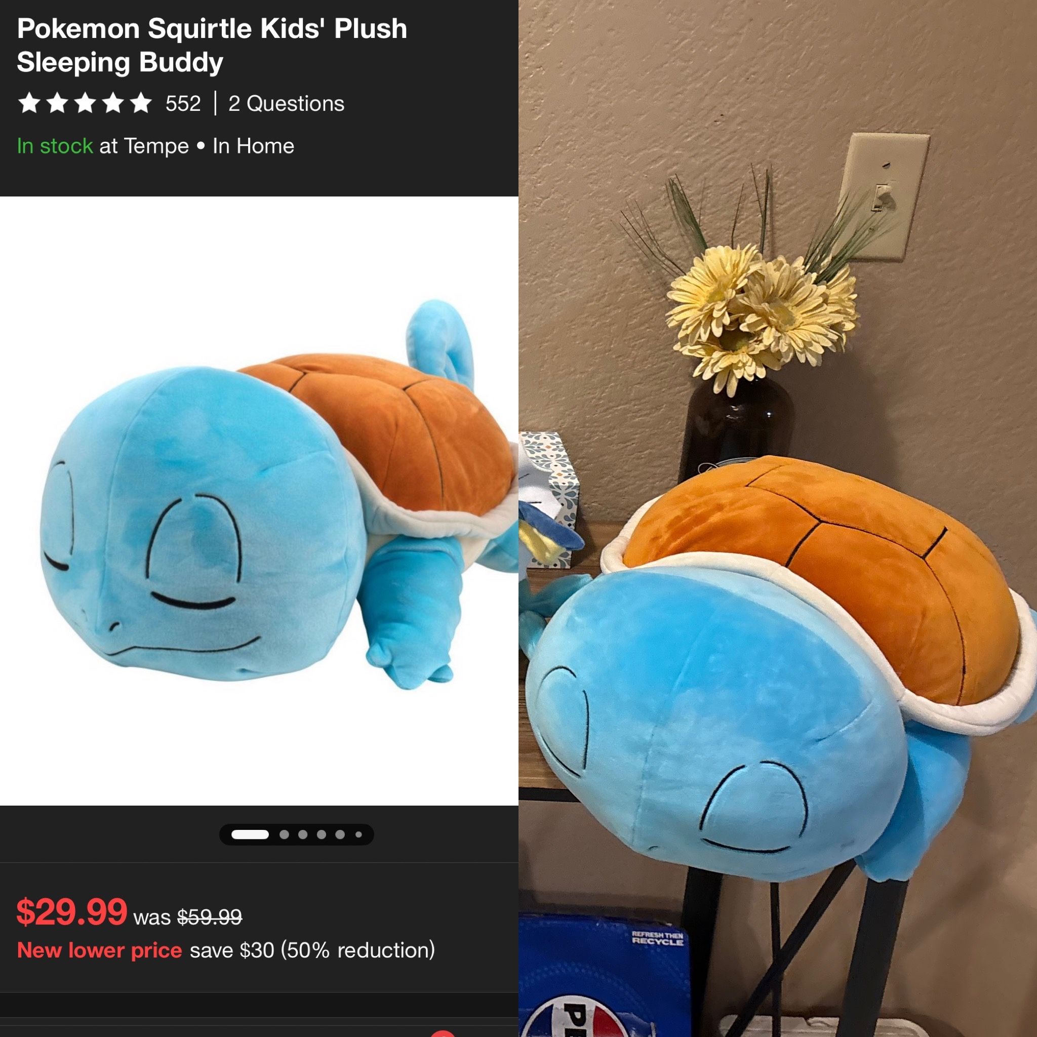 Pokeman Squirtle Plush