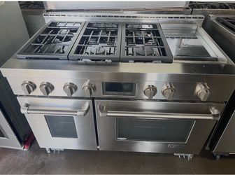 JENN-AIR 48” PRO-STYLE DUAL-FUEL RANGE – DOUBLE OVEN + GRIDDLE