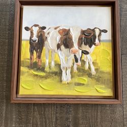 Cute Texturized Cow Print Total 14’x14’