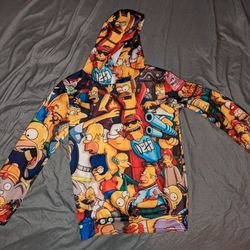 Simpsons Hoodie Medium 
