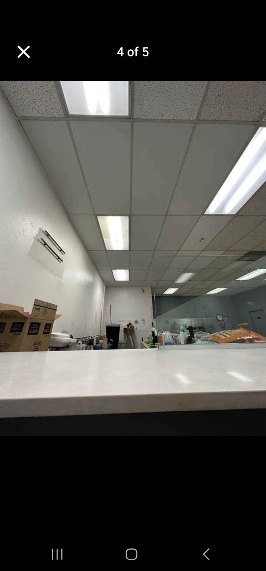 10 pieces - 2ft x 4ft Smooth Pro White Ceiling Tiles - Easy Drop-In Installation