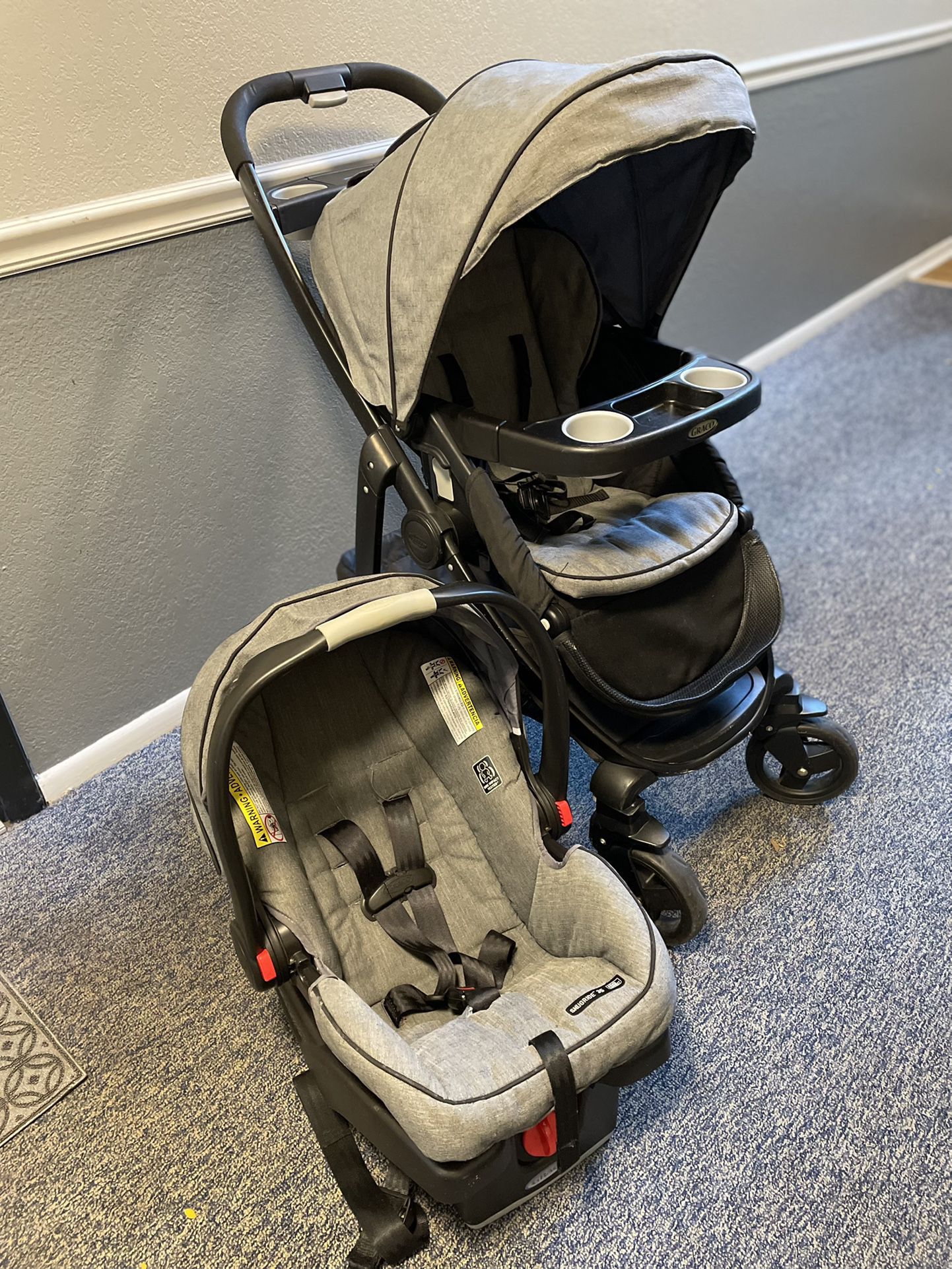 Graco SnugRide Infant Car Seat and Stroller