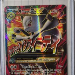 Pokémon M Mewtwo EX Full Art Holo Ultra Rare 160/162 Breakthrough Mega 210 HP