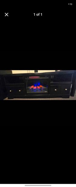 Shay 64in tv stand w/ electric fireplace