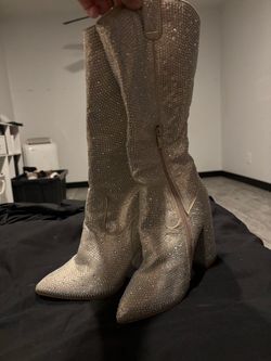 Sparkling Boots Gold (Bedazzled)