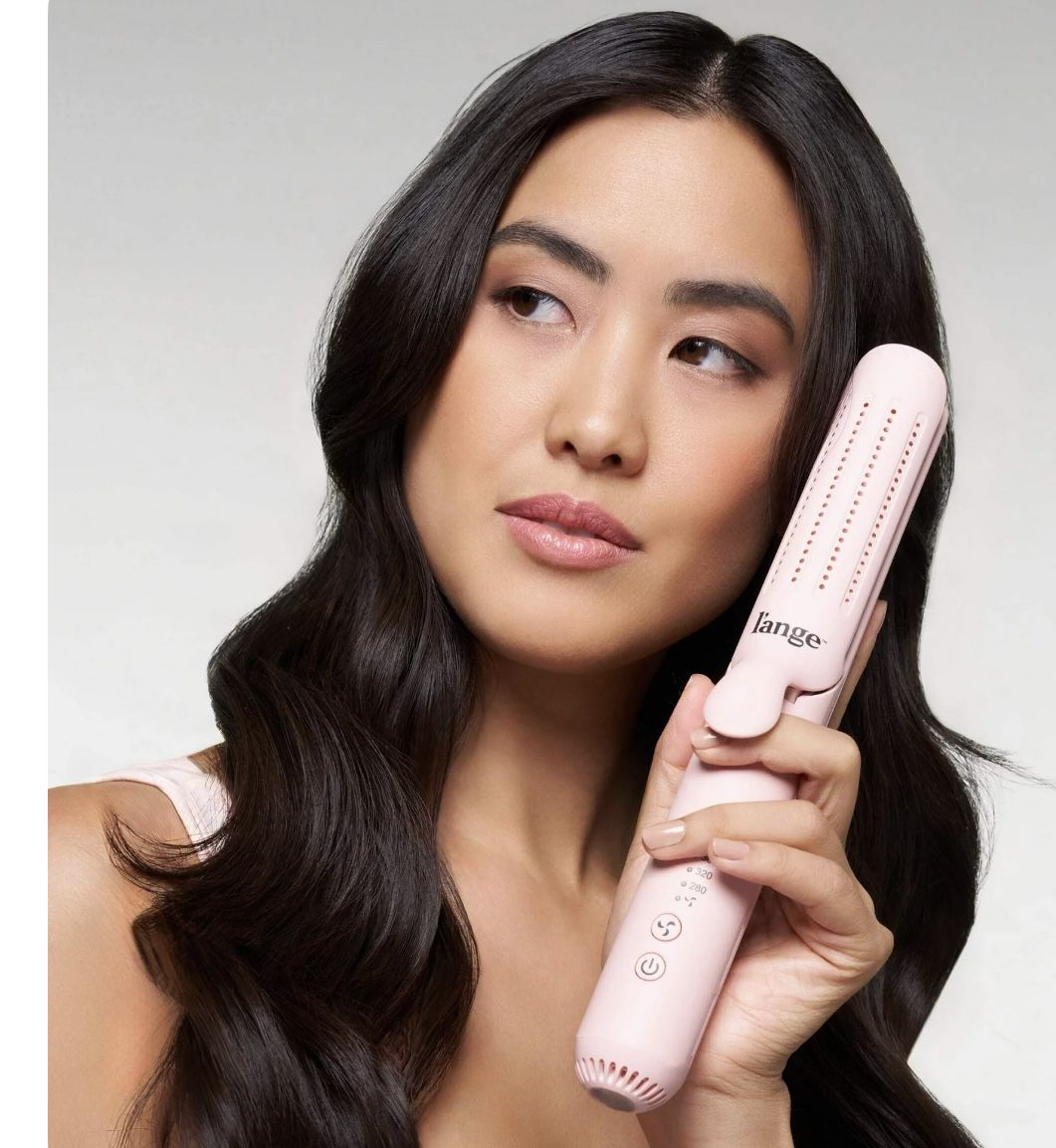 L'ANGE HAIR Le Duo Grande 360° Airflow Styler | 2-in-1 Curling Wand & Titanium Flat Iron Hair Straightener 