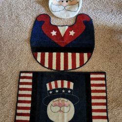 4th of July Bathroom Rugs.