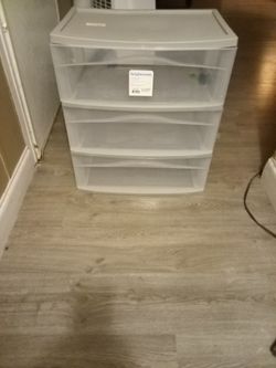 Brighten Room 3 Plastic Drawers Light Gray