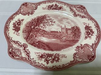 Vintage Johnson Brothers “ Old Town Castles “ Platter 