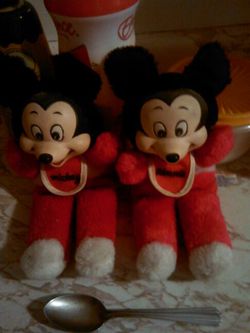 Mickey and Minnie antique dolls