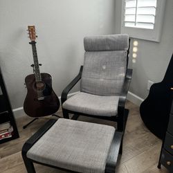PÖANG Rocking Chair & Ottoman $40