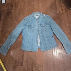 Live A Little, Snap Closure Denim Jacket, L