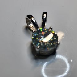 7.50 VVS Carat Moissanite Pendent   925 Silver New