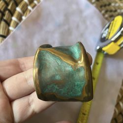 Vintage Bronze cuff link Bracelet 