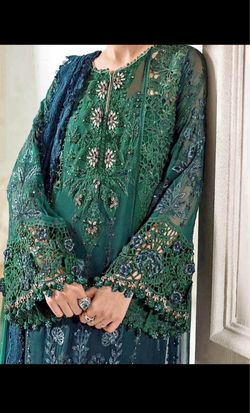 Emerald Green Embroidered Formal Salwar Suit