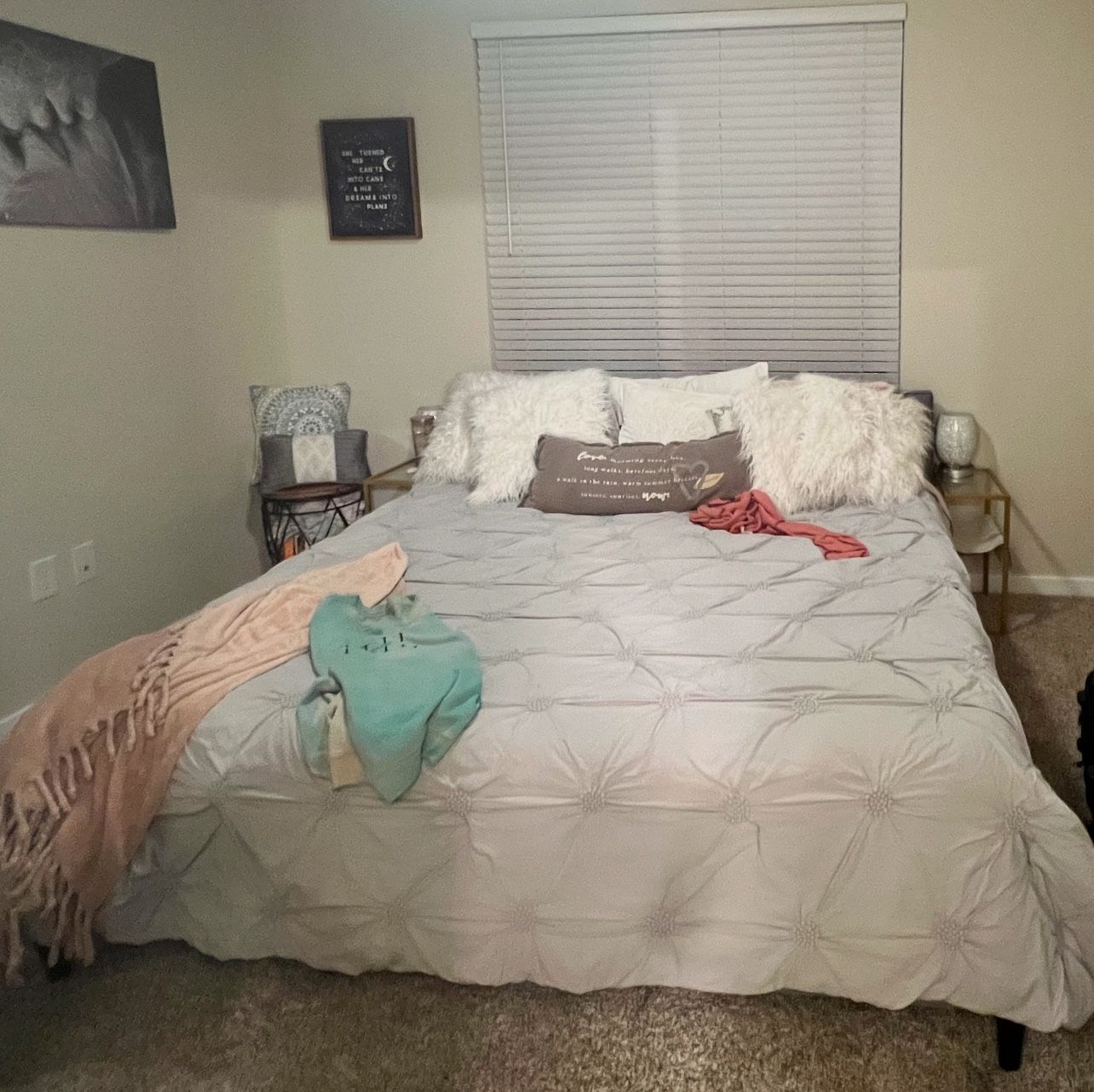 King Size Bed With frame And Headboard