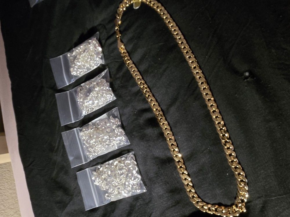 24 Inch 925 Gold Plated Cuban LINK chain. 