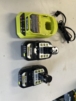 Ryobi ONE + 18v 4ah & 2 AH High Performance Starter Kit one charger