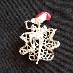 Mardi Gras Can-Can Dancing Girl Brooch
