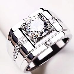 Mens Casual Or Wedding Band S925