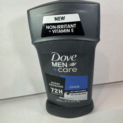 Dove MenCare Antiperspirant Deodorant Stick, Stain Defense Cool - 2.7 Oz