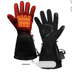 NEW ActionHeat Men's AA Battery Heated Featherweight Glove - Black - L/XL