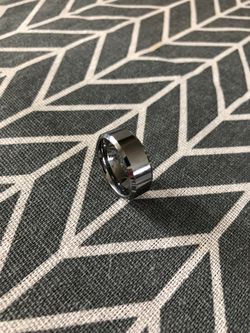 Size 8 tungsten men’s ring