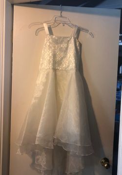 Ivory dress short front, long back