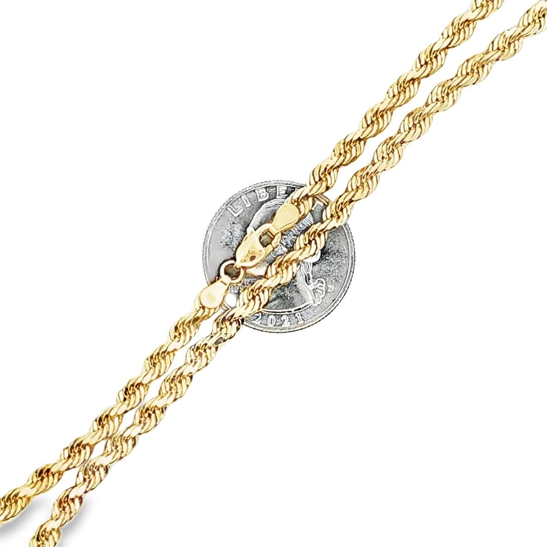 10K Rope Chain 4mm 24