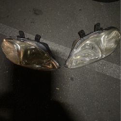 Honda Civic All Clear Headlight Assemblies  Left And Right 