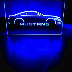 Ford Mustang Acrylic LED Sign (A)