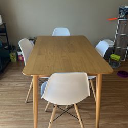 Mid century modern kitchen table and chairs