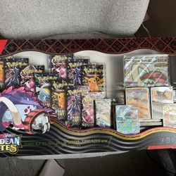 Paldean Fates Great Tusk EX and Iron Threads EX Collection 