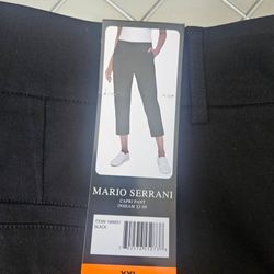Mario Serrani Black Capri Pants XXL
