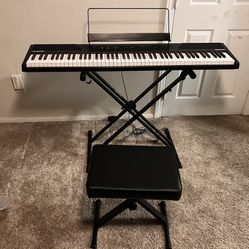 Alesis Recital 88 Keys Digital Piano, Black, Slightly Used