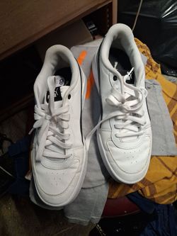Puma White Low-Top Sneakers
