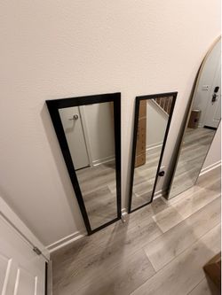 Full Length Wall Mirrors with Black Frame