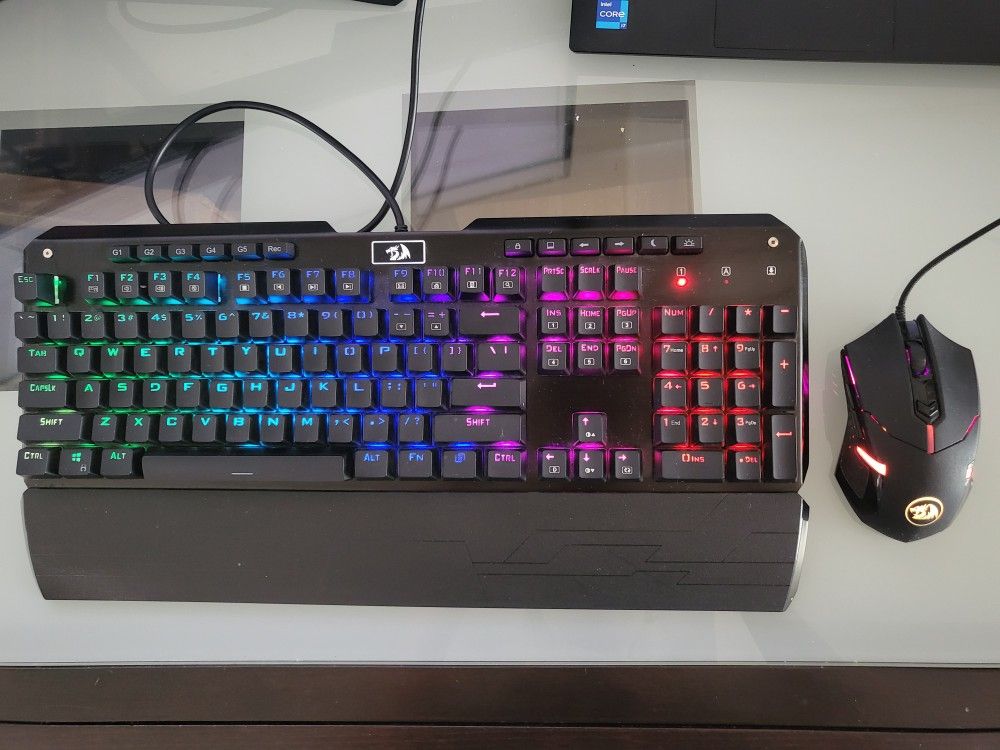 Gaming Keyboard & Mouse (Red Dragon)