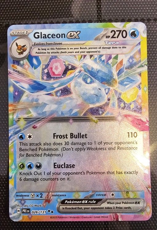 Glaceon Lovers EX holofoil bundle (pokemon tcg)