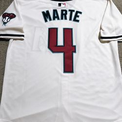 Arizona Diamondbacks ‘Ketel Marte #4’ Home Baseball Jersey