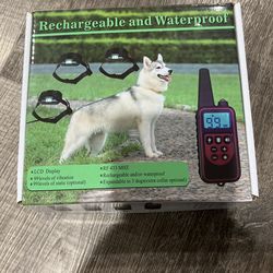 Rechargeable And Waterproof Dog Training Collar